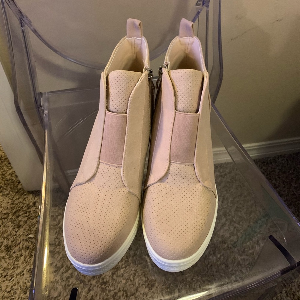 Pale Pink Sneaker Wedges Never Worn